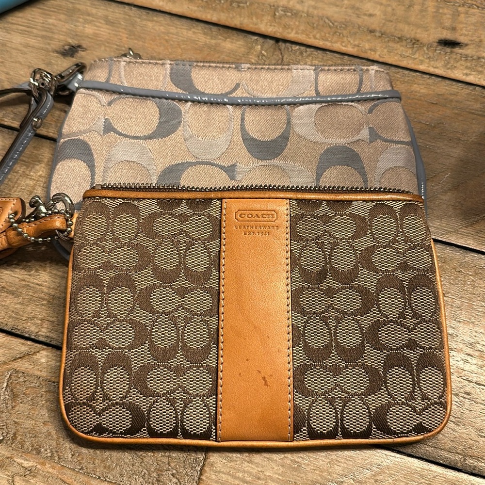 Vintage coach wristlets